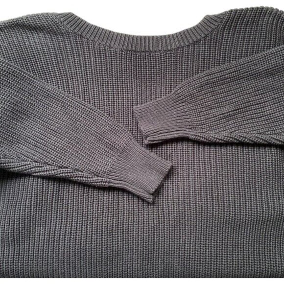Callahan black backless V-cut knitted sweater size M - Picture 5 of 7